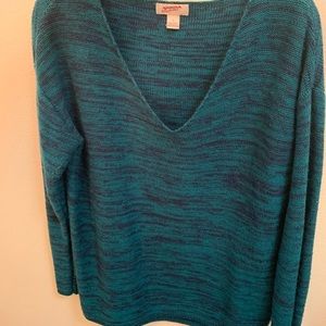 Blue and Green Lightweight Sweater
